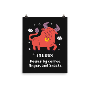 Powered By Coffee Anger And Snacks