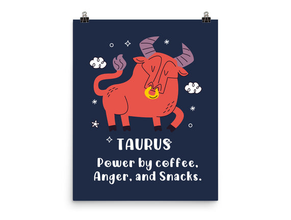 Powered By Coffee Anger And Snacks