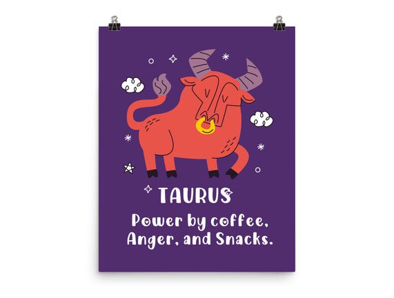Powered By Coffee Anger And Snacks