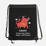 Powered By Coffee Anger And Snacks-None-Drawstring-Bag-MaxoArt