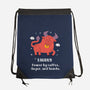 Powered By Coffee Anger And Snacks-None-Drawstring-Bag-MaxoArt