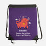 Powered By Coffee Anger And Snacks-None-Drawstring-Bag-MaxoArt