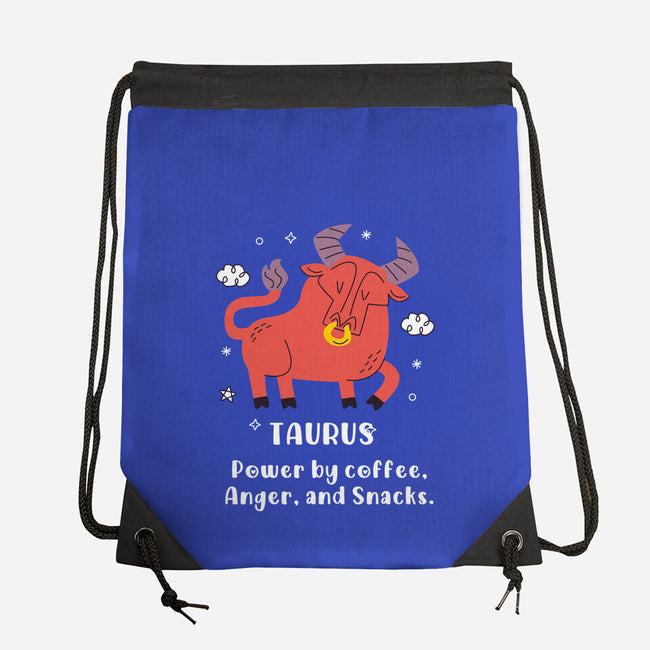 Powered By Coffee Anger And Snacks-None-Drawstring-Bag-MaxoArt