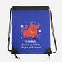 Powered By Coffee Anger And Snacks-None-Drawstring-Bag-MaxoArt