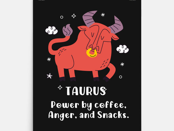 Powered By Coffee Anger And Snacks