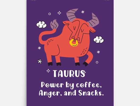 Powered By Coffee Anger And Snacks