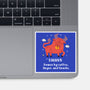 Powered By Coffee Anger And Snacks-None-Glossy-Sticker-MaxoArt