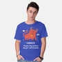 Powered By Coffee Anger And Snacks-Mens-Basic-Tee-MaxoArt