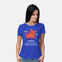 Powered By Coffee Anger And Snacks-Womens-Basic-Tee-MaxoArt