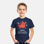 Powered By Coffee Anger And Snacks-Youth-Basic-Tee-MaxoArt