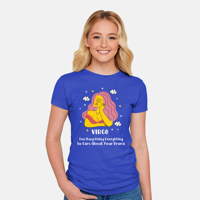 Too Busy Fixing Everything-Womens-Fitted-Tee-MaxoArt