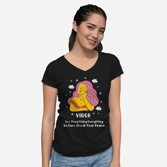 Too Busy Fixing Everything-Womens-V-Neck-Tee-MaxoArt