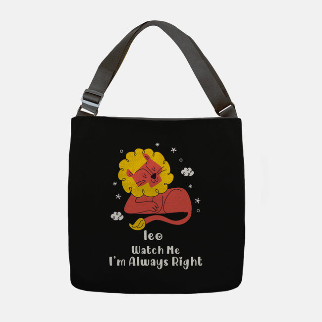 Watch Me I'm Always Right-None-Adjustable Tote-Bag-MaxoArt