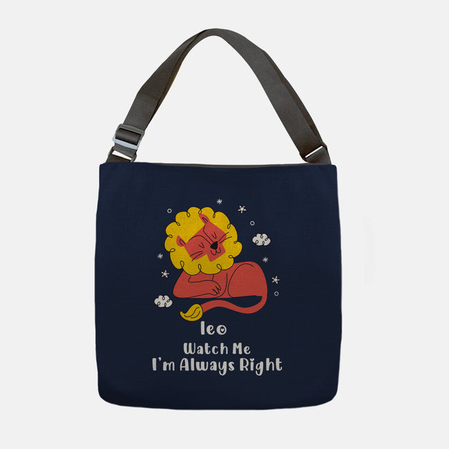 Watch Me I'm Always Right-None-Adjustable Tote-Bag-MaxoArt