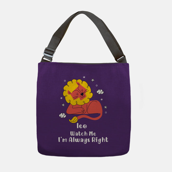 Watch Me I'm Always Right-None-Adjustable Tote-Bag-MaxoArt