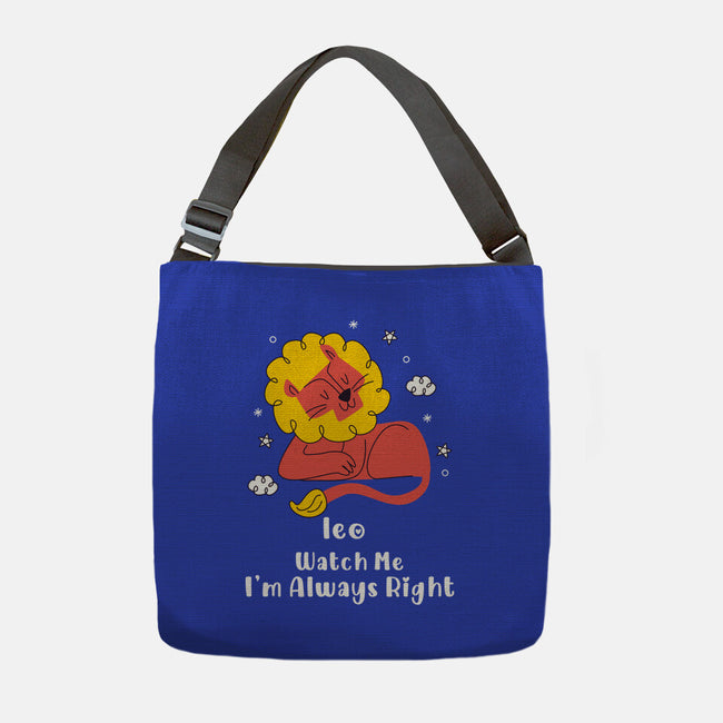 Watch Me I'm Always Right-None-Adjustable Tote-Bag-MaxoArt