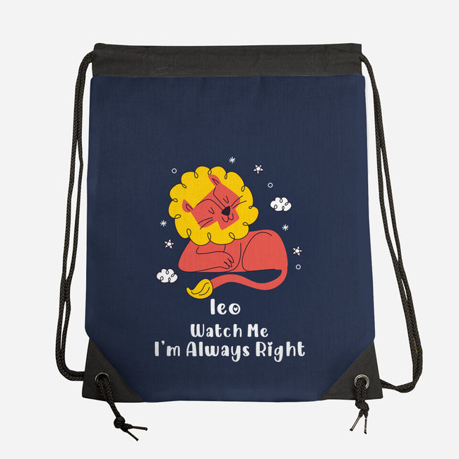 Watch Me I'm Always Right-None-Drawstring-Bag-MaxoArt