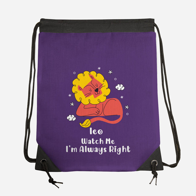 Watch Me I'm Always Right-None-Drawstring-Bag-MaxoArt