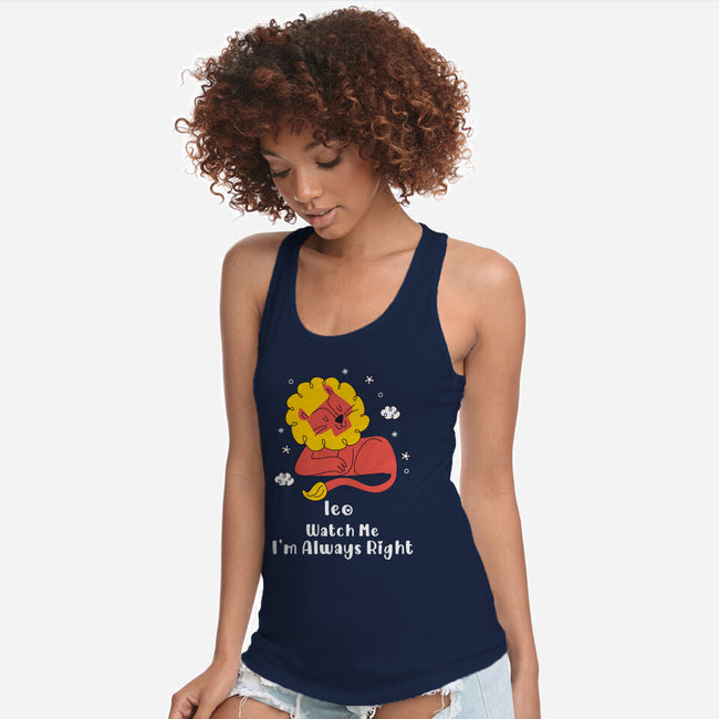 Watch Me I'm Always Right-Womens-Racerback-Tank-MaxoArt