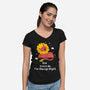 Watch Me I'm Always Right-Womens-V-Neck-Tee-MaxoArt