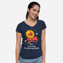 Watch Me I'm Always Right-Womens-V-Neck-Tee-MaxoArt