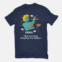 Too Busy Weighing Your Opinion-Mens-Basic-Tee-MaxoArt