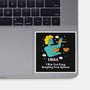 Too Busy Weighing Your Opinion-None-Glossy-Sticker-MaxoArt