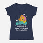 I Don't Fit In And I'm Proud-Womens-V-Neck-Tee-MaxoArt