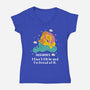I Don't Fit In And I'm Proud-Womens-V-Neck-Tee-MaxoArt
