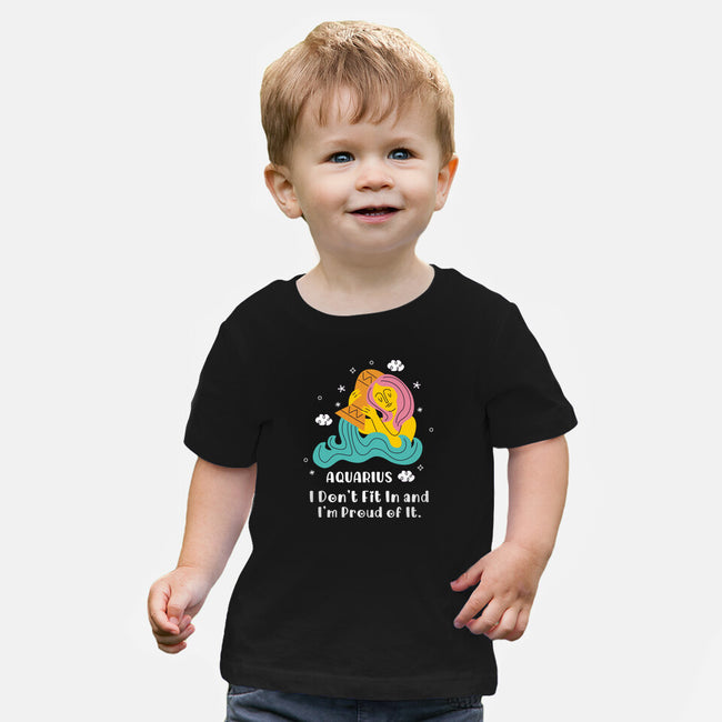 I Don't Fit In And I'm Proud-Baby-Basic-Tee-MaxoArt
