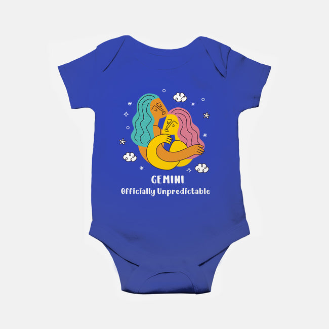 Officially Unpredictable Zodiac-Baby-Basic-Onesie-MaxoArt