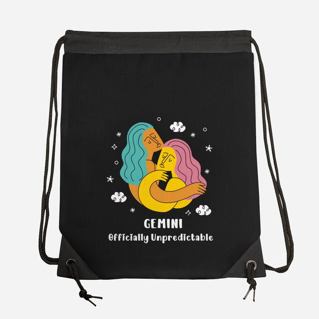 Officially Unpredictable Zodiac-None-Drawstring-Bag-MaxoArt