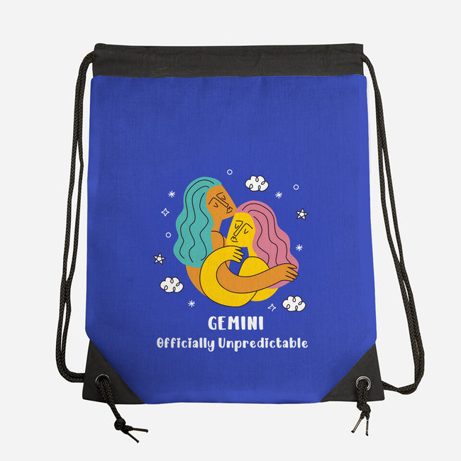 Officially Unpredictable Zodiac-None-Drawstring-Bag-MaxoArt
