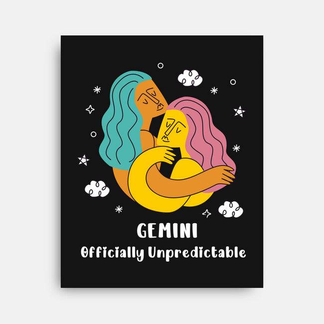 Officially Unpredictable Zodiac-None-Stretched-Canvas-MaxoArt
