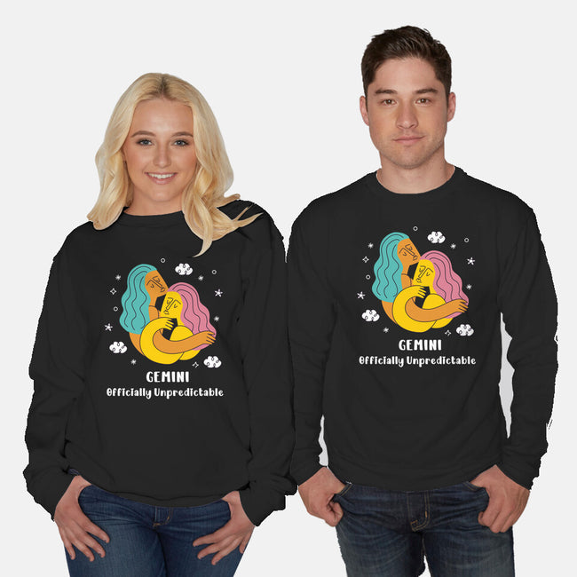 Officially Unpredictable Zodiac-Unisex-Crew Neck-Sweatshirt-MaxoArt