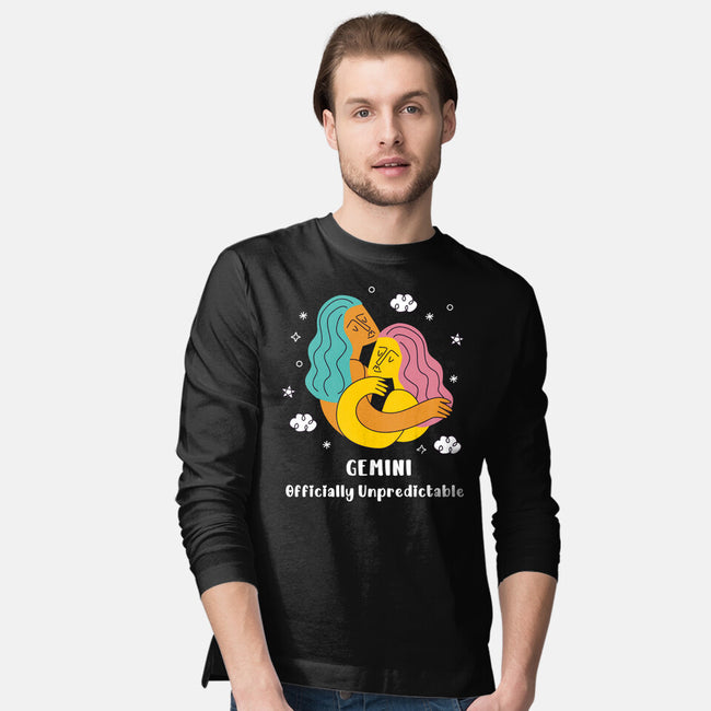 Officially Unpredictable Zodiac-Mens-Long Sleeved-Tee-MaxoArt