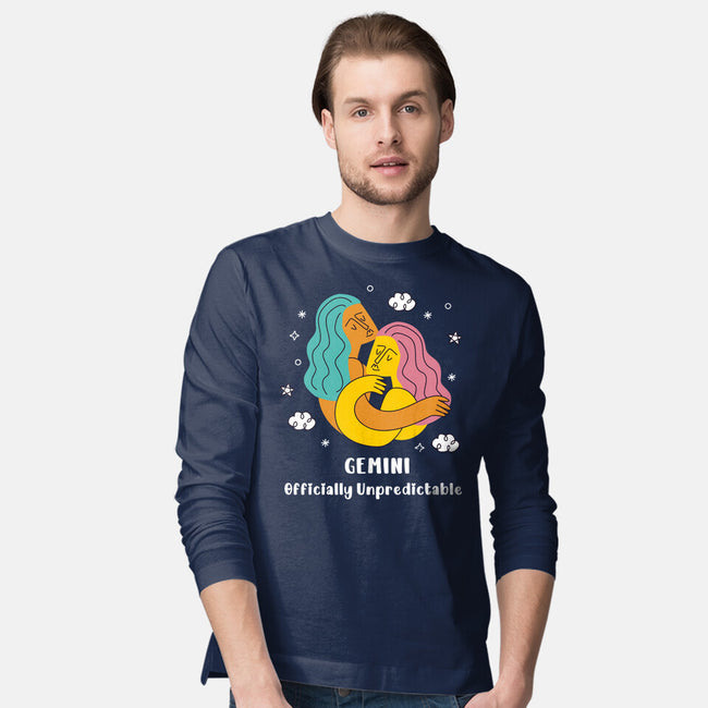 Officially Unpredictable Zodiac-Mens-Long Sleeved-Tee-MaxoArt