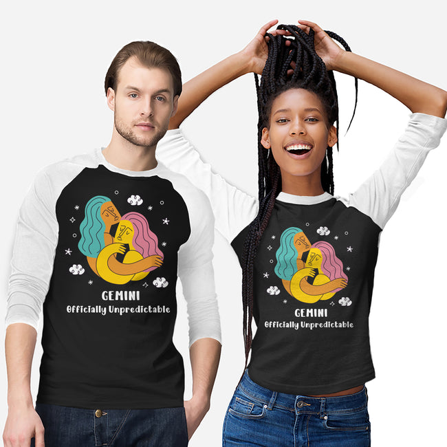 Officially Unpredictable Zodiac-Unisex-Baseball-Tee-MaxoArt