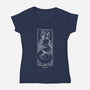Majestic Capricorn-Womens-V-Neck-Tee-MaxoArt