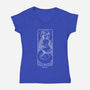 Majestic Capricorn-Womens-V-Neck-Tee-MaxoArt