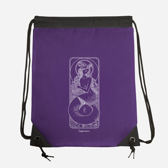 Majestic Capricorn-None-Drawstring-Bag-MaxoArt