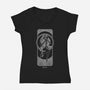 Dynamic Gemini-Womens-V-Neck-Tee-MaxoArt