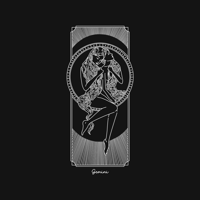 Dynamic Gemini-Womens-V-Neck-Tee-MaxoArt