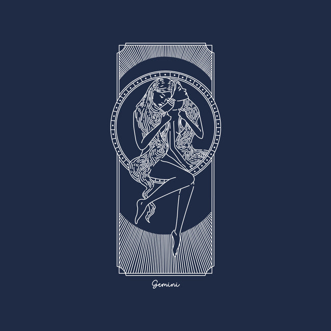 Dynamic Gemini-Womens-V-Neck-Tee-MaxoArt