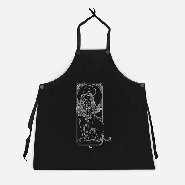 Majestic Leo-Unisex-Kitchen-Apron-MaxoArt