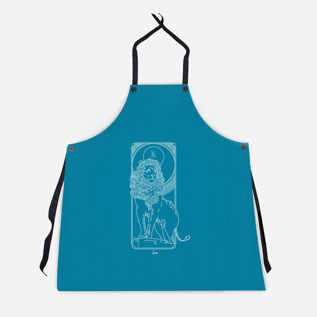 Majestic Leo-Unisex-Kitchen-Apron-MaxoArt