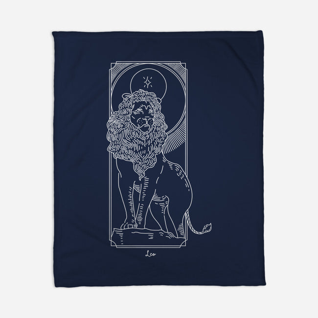 Majestic Leo-None-Fleece-Blanket-MaxoArt