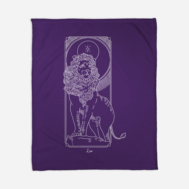 Majestic Leo-None-Fleece-Blanket-MaxoArt