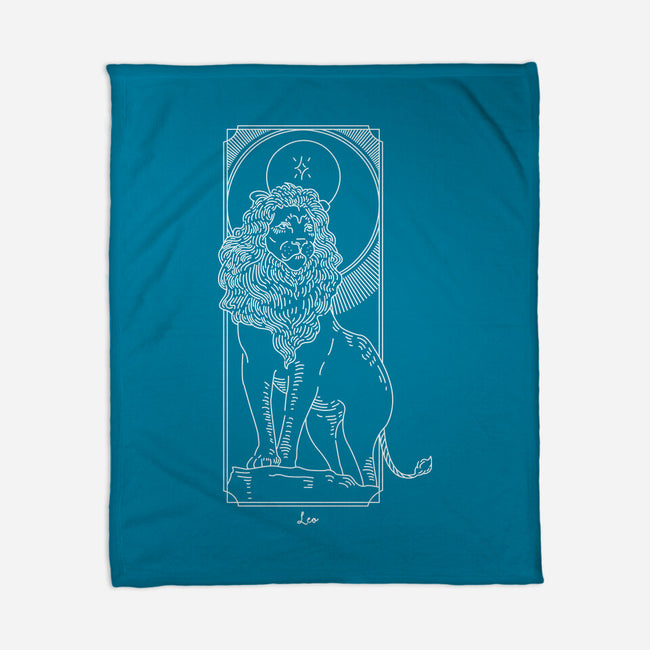 Majestic Leo-None-Fleece-Blanket-MaxoArt