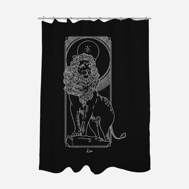 Majestic Leo-None-Polyester-Shower Curtain-MaxoArt